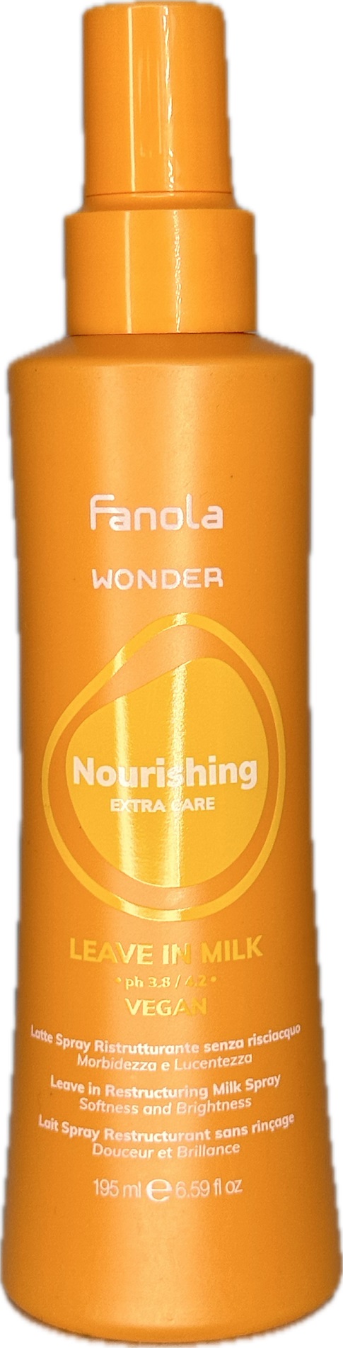 Fanola WONDER NOURISHING RESTRUCTURING LEAVE-IN MILK SPRAY 195 ml SOFTNESS AND BRIGHTNESS